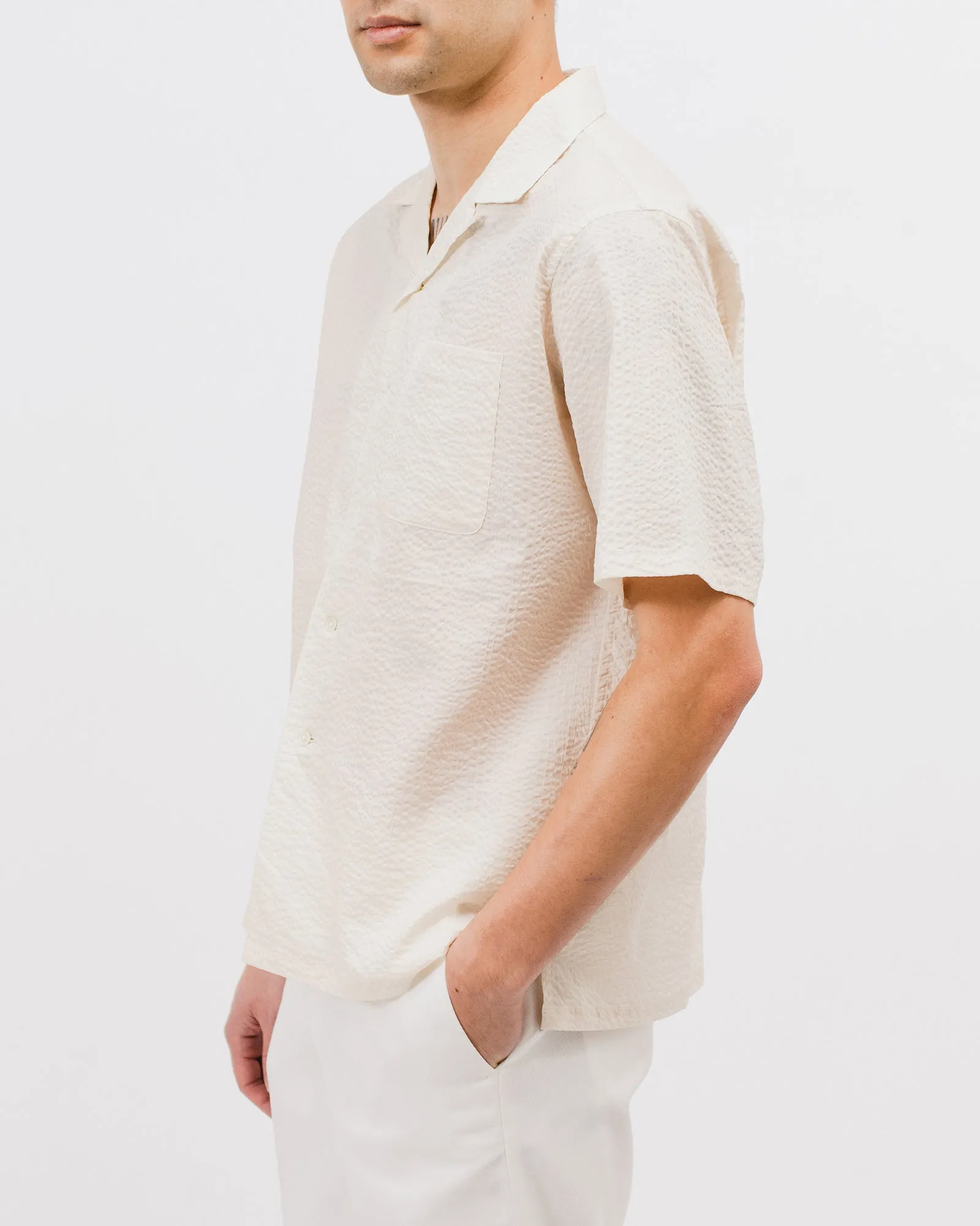 Crepe SS Shirt - Natural