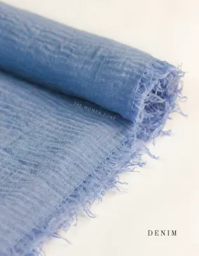 Crinkle Hijab - Denim Crinkle Hijab - Denim