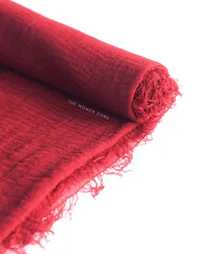 Crinkle Hijab - Red Crinkle Hijab - Red