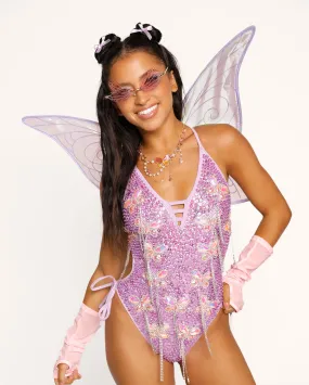 Crystal Haven Butterfly Sequin Bodysuit Crystal Haven Butterfly Sequin Bodysuit
