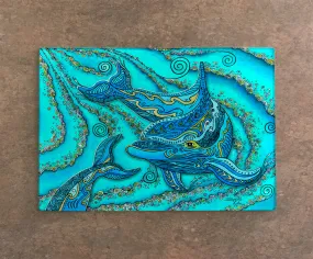 Dolphin Play Cutting Board Dolphin Play Cutting Board