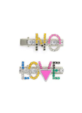 DOUBLE ZIRCON CLIP EMBELLISHMENT BI-COLOUR HEADBAND DOUBLE ZIRCON CLIP EMBELLISHMENT BI-COLOUR HEADBAND