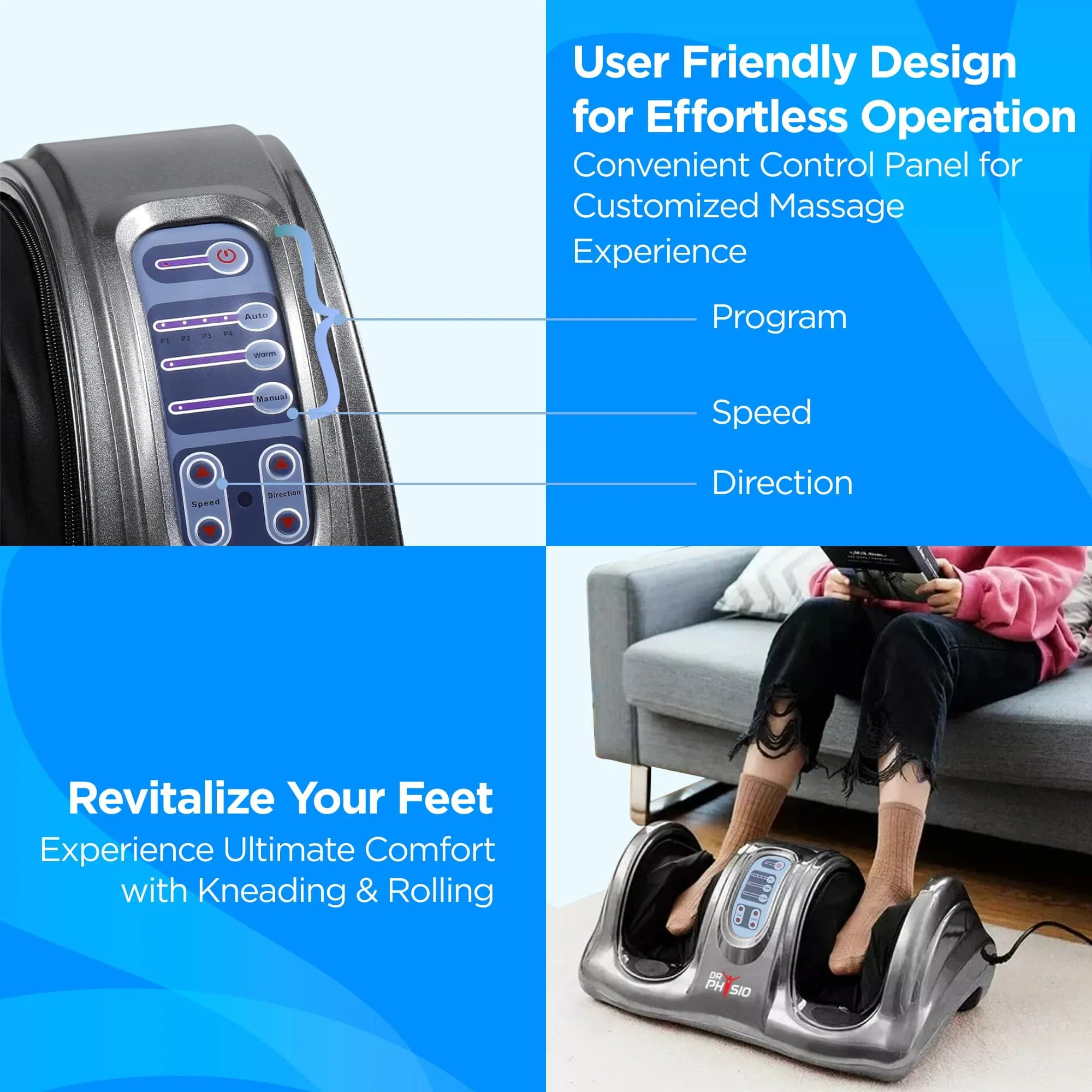 Dr Physio USA Foot and Calf Massager 1024