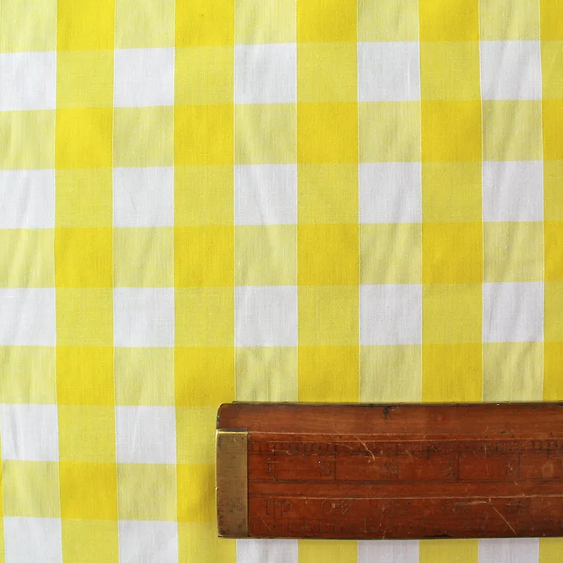 Dressmaking Bold Gingham - Bright Yellow