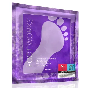 Foot Works Lavender Scented Moisturising and Soothing Foot Socks Foot Works Lavender Scented Moisturising and Soothing Foot Socks