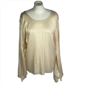 Forte Forte Brand New Pale Pink Textured Silk Top L Forte Forte Brand New Pale Pink Textured Silk Top L