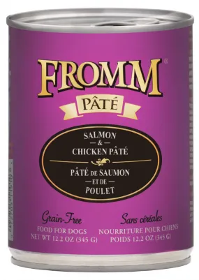 Fromm Gold Grain Free Salmon & Chicken Pate Canned Dog Food Fromm Gold Grain Free Salmon & Chicken Pate Canned Dog Food