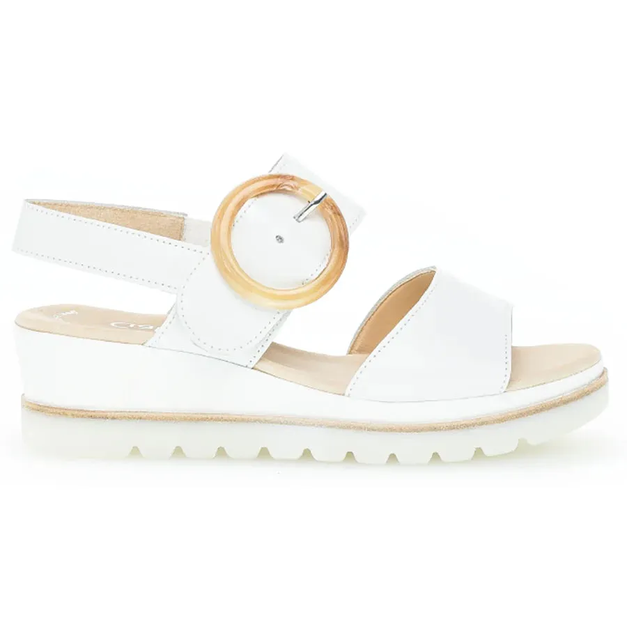 GABOR 24645 PLATFORM WEDGE WHITE