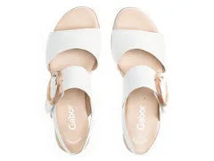 GABOR 24645 PLATFORM WEDGE WHITE