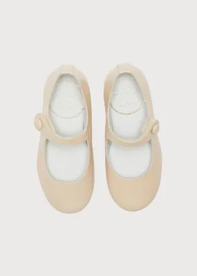 Girl's Beige Leather Celebration Shoes (20-34EU) Girl's Beige Leather Celebration Shoes (20-34EU)