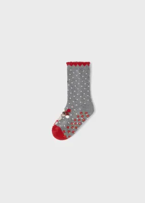 Girls Non-Slip Holiday Socks | Mayoral Girls Non-Slip Holiday Socks | Mayoral