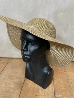 Gold Glitter Straw Hat Gold Glitter Straw Hat