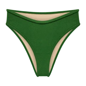 GREEN TERRY BIKINI BOTTOM "CALIMA" GREEN TERRY BIKINI BOTTOM "CALIMA"