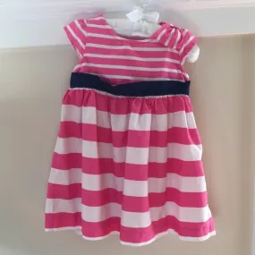 Gymboree Pink & White Striped Bow Dress 12-18 Months Gymboree Pink & White Striped Bow Dress 12-18 Months