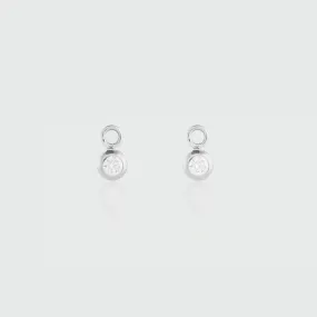 Hampton Moissanite & Sterling Silver Interchangeable Gemstone Drops Hampton Moissanite & Sterling Silver Interchangeable Gemstone Drops