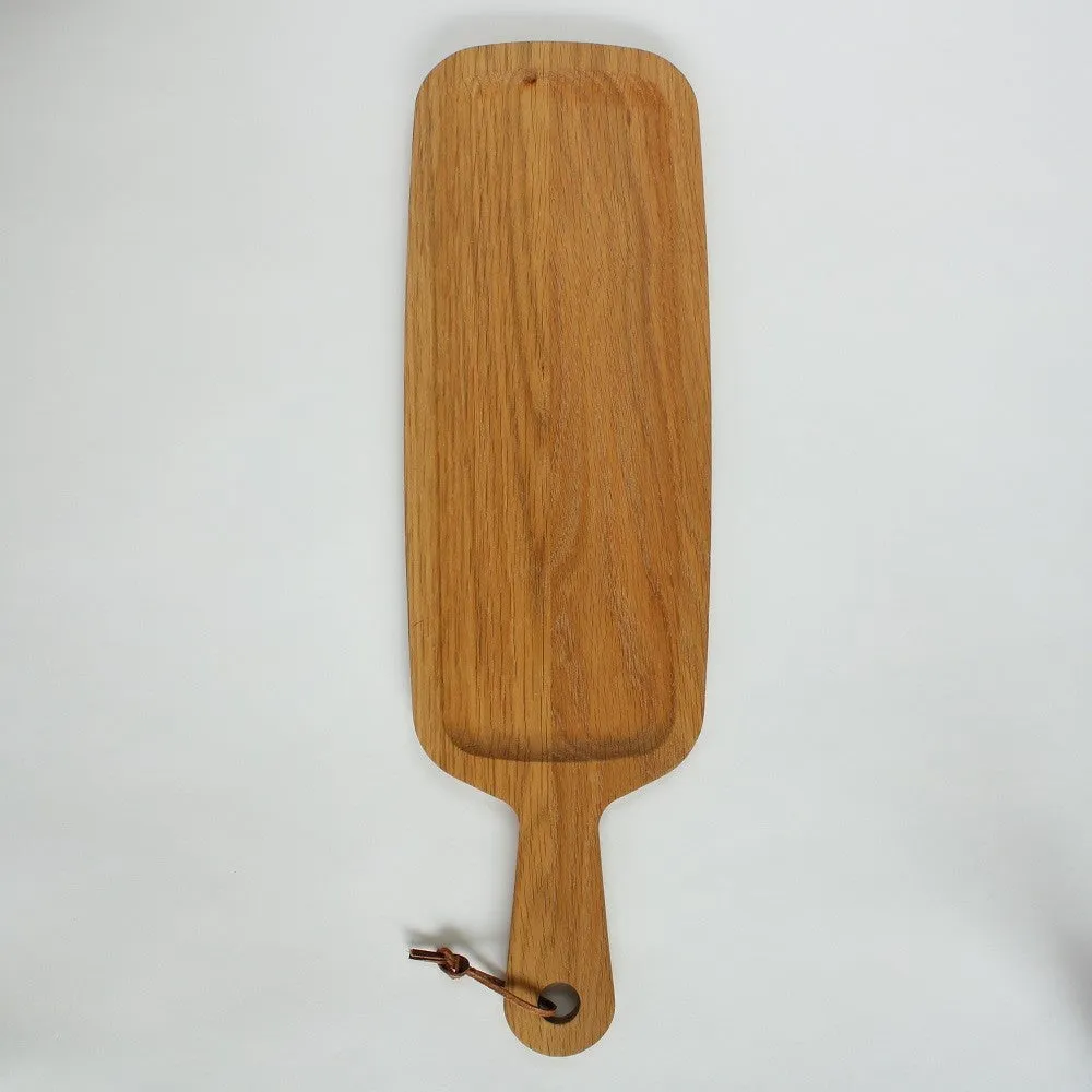 Handmade Oak Wood Serving Platter - Long
