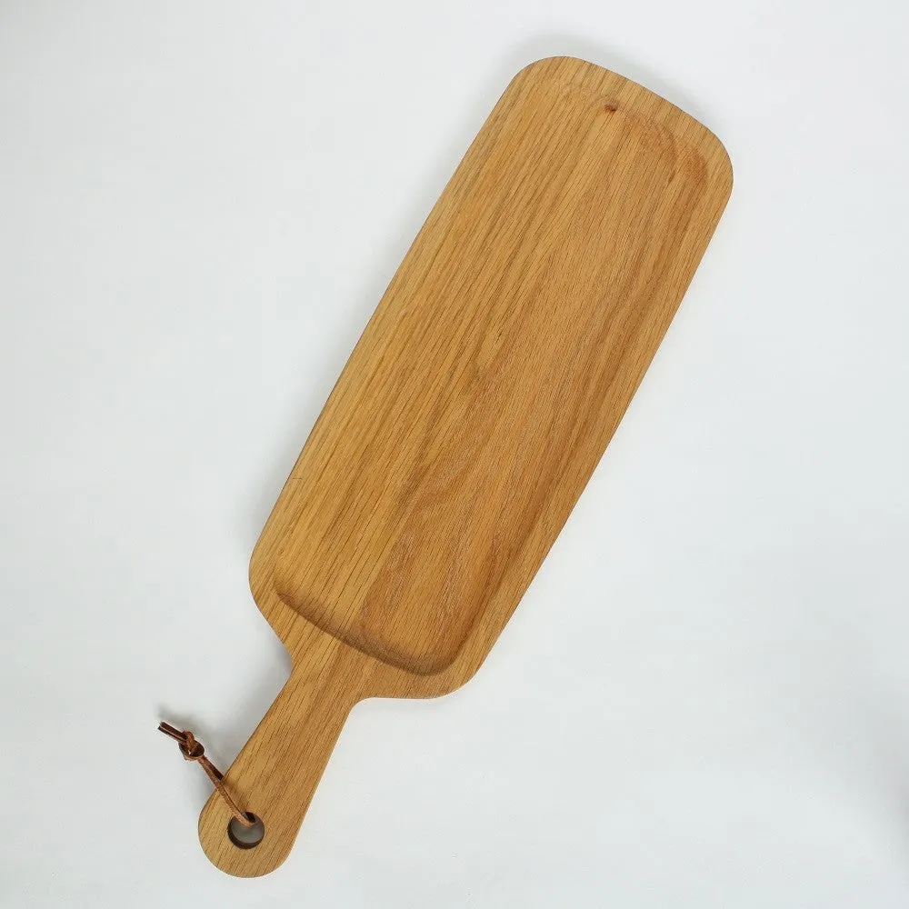 Handmade Oak Wood Serving Platter - Long