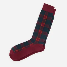Holiday Plaid Hunter Green Dress Socks Holiday Plaid Hunter Green Dress Socks
