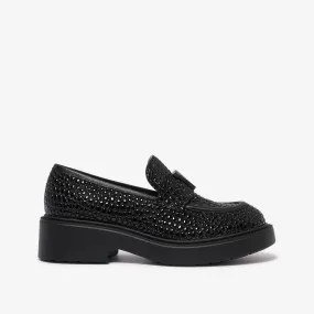 Hostilia | Women's crocodile print patent leather moccasin Hostilia | Women's crocodile print patent leather moccasin