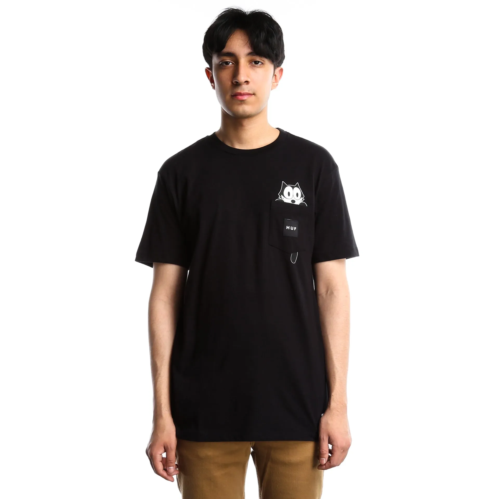 HUF x Felix Watching Pocket Tee - Black