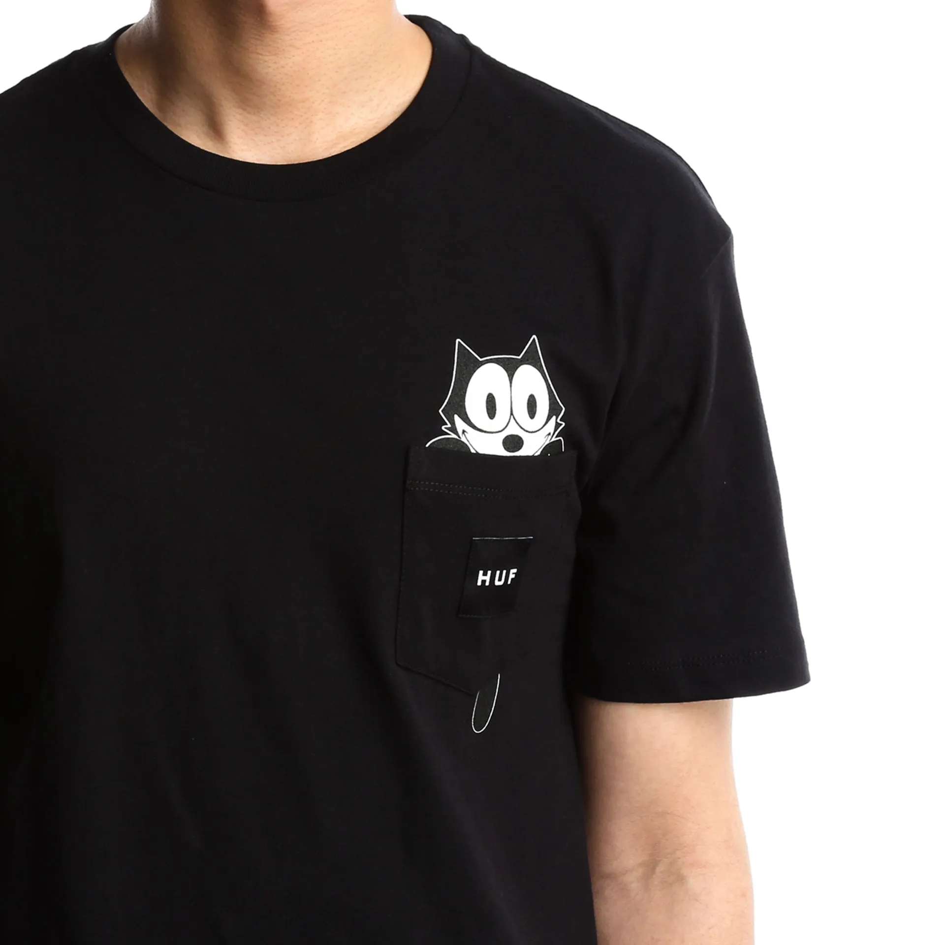 HUF x Felix Watching Pocket Tee - Black