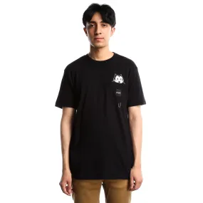 HUF x Felix Watching Pocket Tee - Black HUF x Felix Watching Pocket Tee - Black