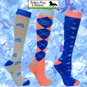 Hy Equestrian Diamond Socks (Pack of 3) Hy Equestrian Diamond Socks (Pack of 3)