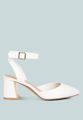 Hyatt Metallic Sling Block Heel Sandals Hyatt Metallic Sling Block Heel Sandals