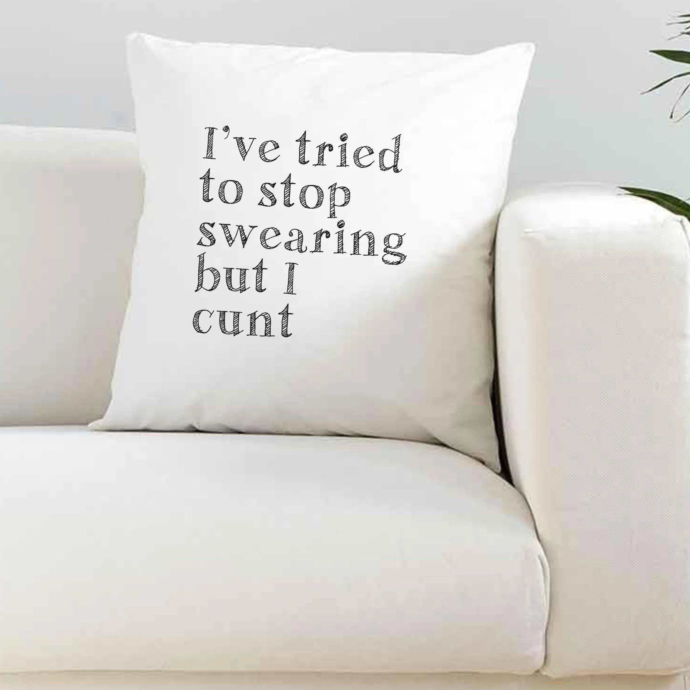 I Tried To Stop Swearing But I Cunt Super Soft Cushion