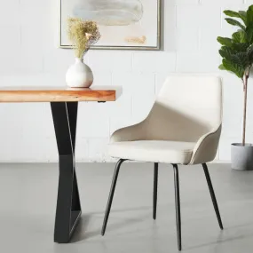 JOLIE - Beige Fabric Dining Chair JOLIE - Beige Fabric Dining Chair