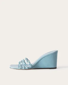 Kyle Wedges Leather Celeste Blue Kyle Wedges Leather Celeste Blue