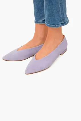 Lavender Suede Uma Flats Lavender Suede Uma Flats