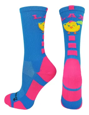 LAX Chick Lacrosse Athletic Crew Socks LAX Chick Lacrosse Athletic Crew Socks