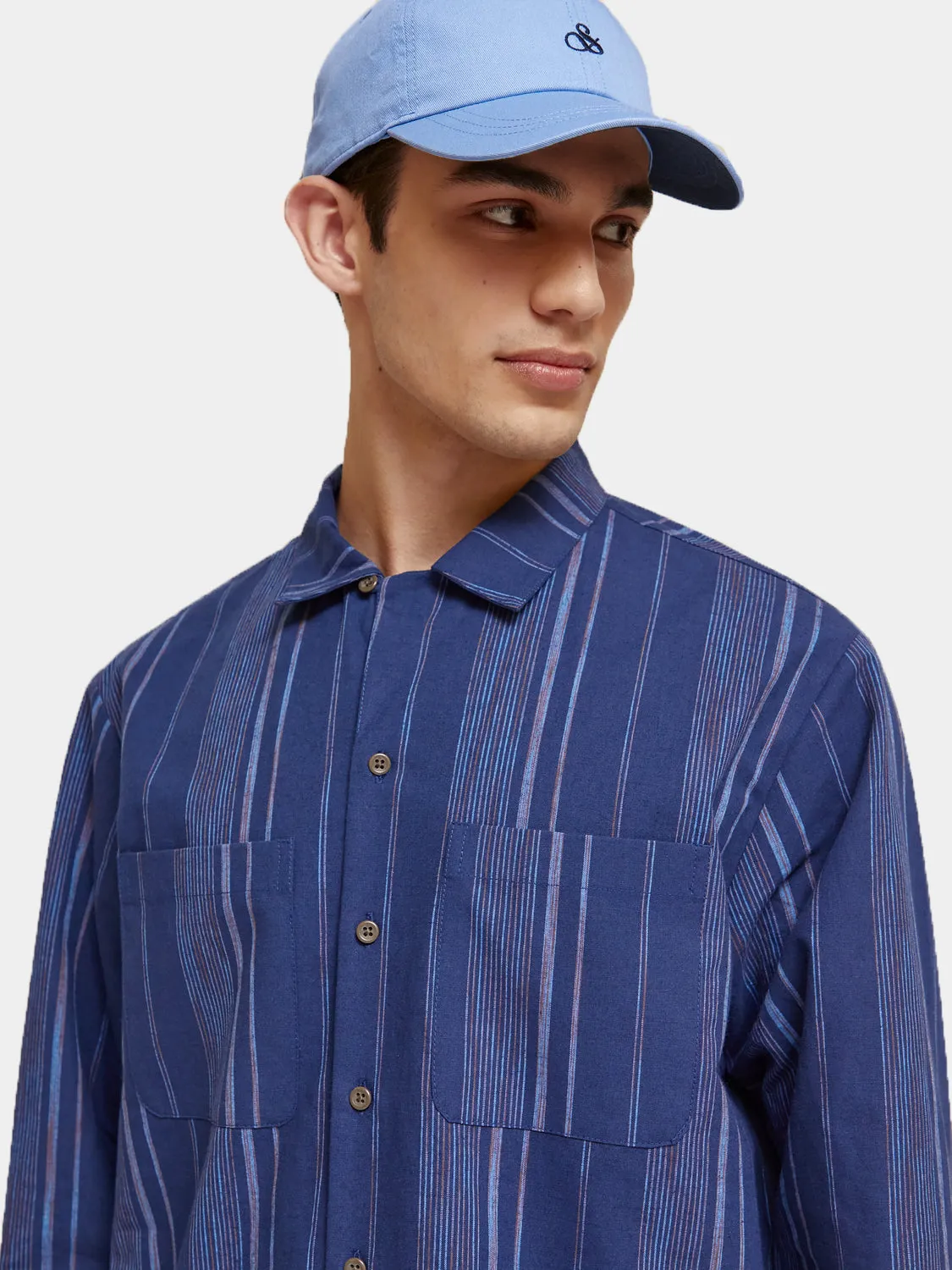 Loose-fit striped shirt
