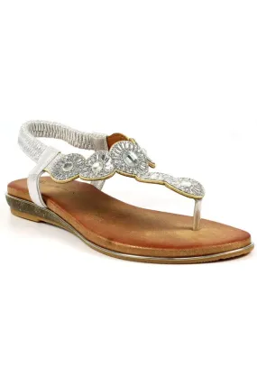 Lunar ladies sandal JLH474 Bora in Silver Lunar ladies sandal JLH474 Bora in Silver