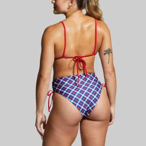 Making Waves Bikini Bottom (Patriotic Plaid) Making Waves Bikini Bottom (Patriotic Plaid)