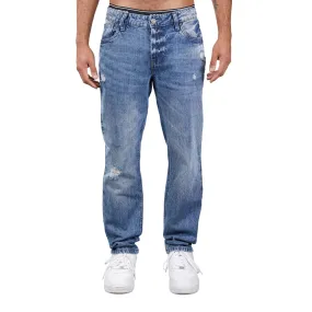 Medusa Straight Fit Ripped Jean Medusa Straight Fit Ripped Jean