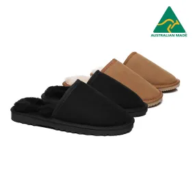 Men Scuff Australian Made Double Face Sheepskin Water Resistant Slippers Men Scuff Australian Made Double Face Sheepskin Water Resistant Slippers