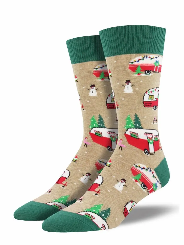 Men's Christmas Campers Graphic Socks