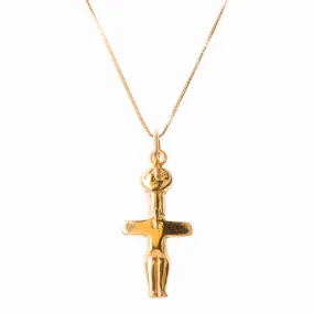 Neolithic Fertility Figurine Large Gold Pendant