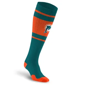 NFL Compression Socks, Miami Dolphins- Throwback NFL Compression Socks, Miami Dolphins- Throwback