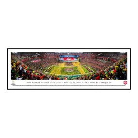 Ohio State 2014 Football National Champions Standard Framed Panorama Ohio State 2014 Football National Champions Standard Framed Panorama