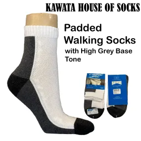 Padded Quarter Grey Base Socks Padded Quarter Grey Base Socks