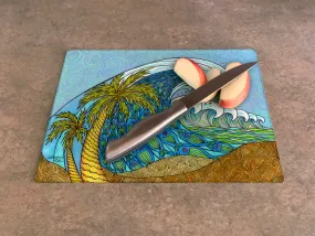 Palm Trees and Waves Cutting Board Palm Trees and Waves Cutting Board