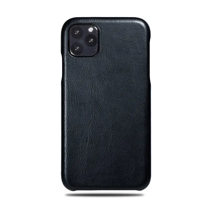 Personalized Bot Font iPhone 11 Pro Max Black Leather Case
