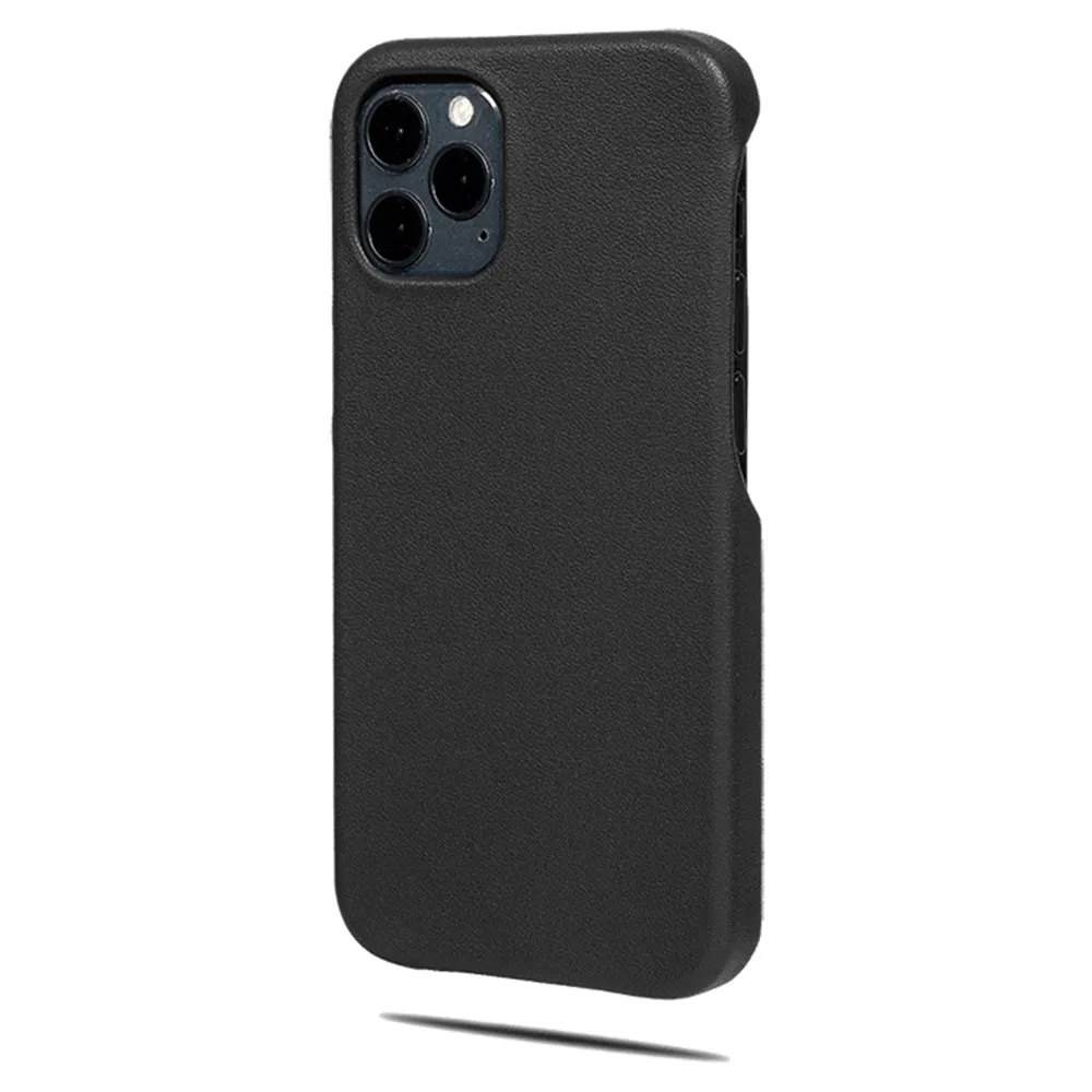 Personalized Pink Flowers iPhone 12 Pro Max Black Leather Case