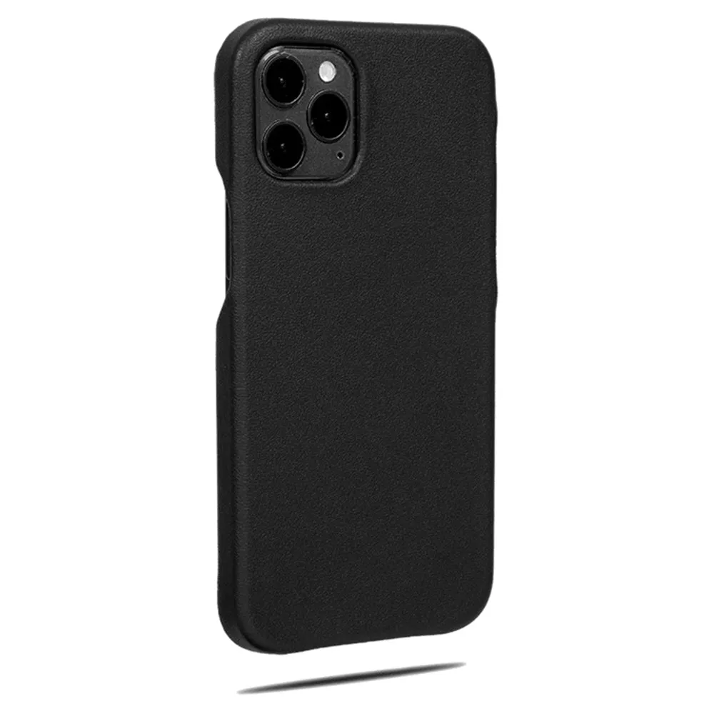 Personalized Pink Flowers iPhone 12 Pro Max Black Leather Case