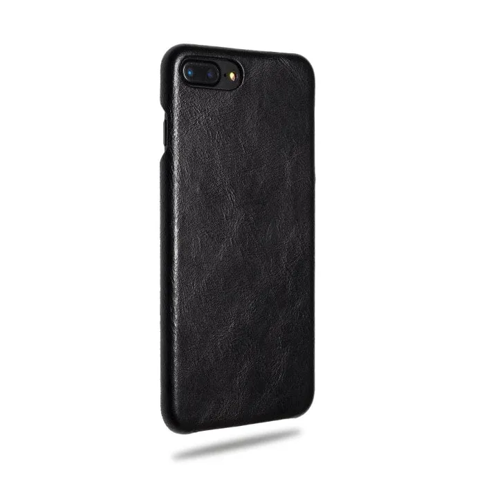 Personalized Red Stripe iPhone 8 Plus / iPhone 7 Plus Black Leather Case