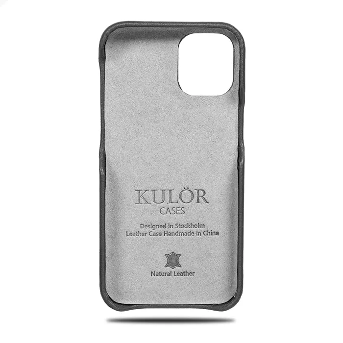 Personalized Signature iPhone 12 Pro Max Black Leather Case