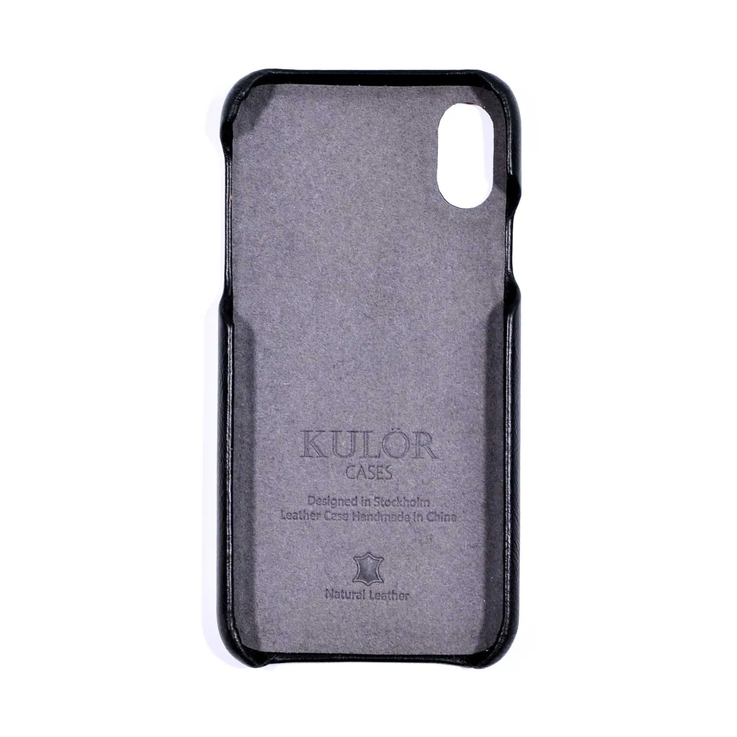 Personalized Signature iPhone Xs / iPhone X Black Leather Case